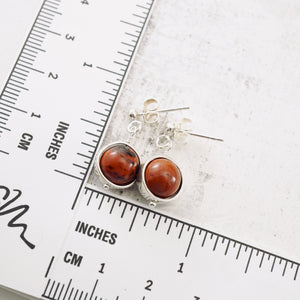 TN Red Jasper Orbit Earrings (SS)