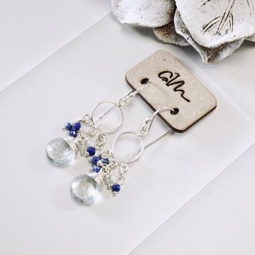 Moss Aquamarine Petite Chandelier Earrings