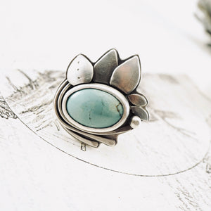 AM - Turquoise Garden Ring (Size: 8)