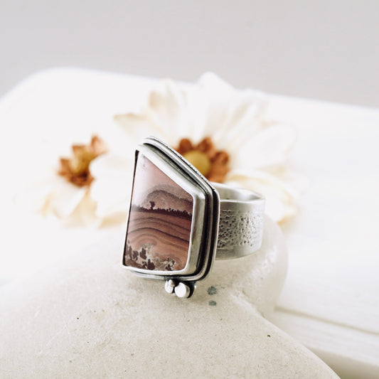 Apache Sage Jasper Ring (size 8)