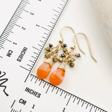 Load image into Gallery viewer, TN Orange and Cinnamon Cocktail  Earrings (GF)