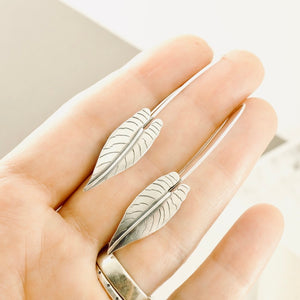 BG - Long Anthurium Earrings (Sterling Silver)