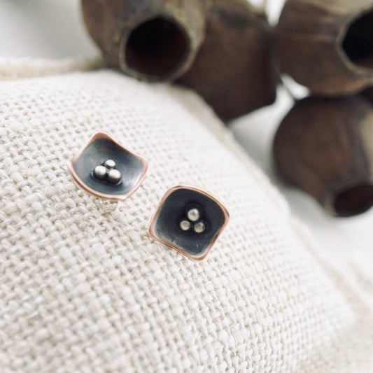 Square Pods Classic Stud Earrings