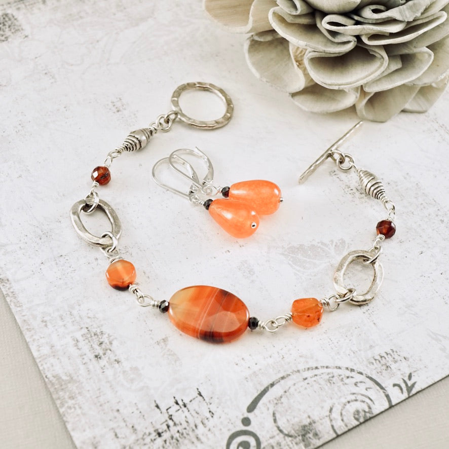 Carnelian Drop Earrings