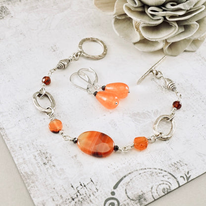 Carnelian Drop Earrings