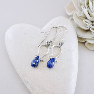 Petite Swings - Lapis Drop Earrings (Sterling Silver)