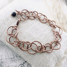 Load image into Gallery viewer, TN Copper Interlocking Round Link Bracelet (Copper)