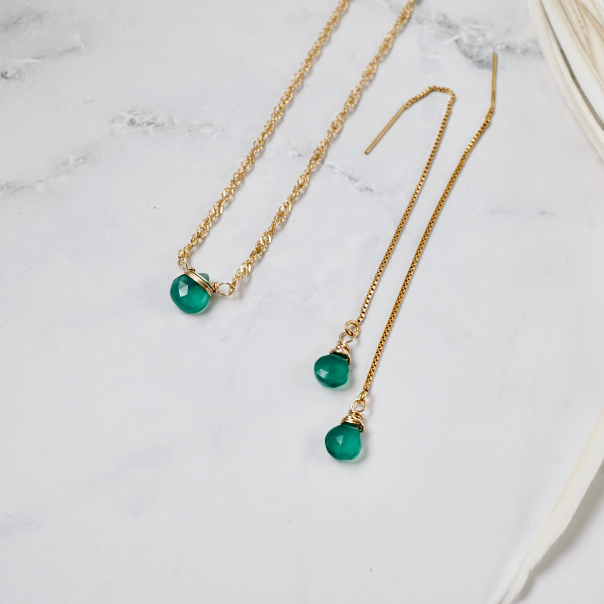 Petite Green Onyx Pendant