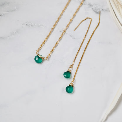 Petite Green Onyx Pendant