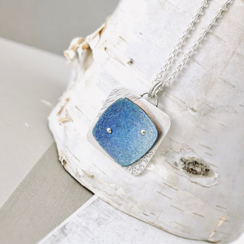 RH - Retro Double Square Pendant (Denim Blue)