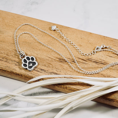 Pet Paw Print Necklace