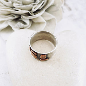 AM Box Weave Mosaic Ring - Size 7.5