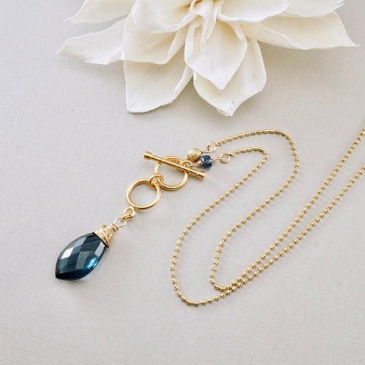 London Blue Hydro Drop Pendant