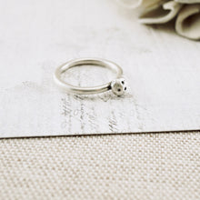 Load image into Gallery viewer, LS – Organic Pod Stacking Ring (SS) (Sizes: 6,8)