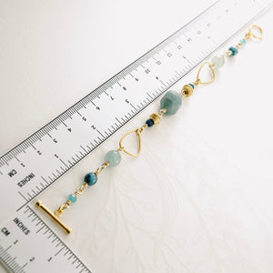 TN Amazonite & Gold Bracelet (Gold Vermeil)