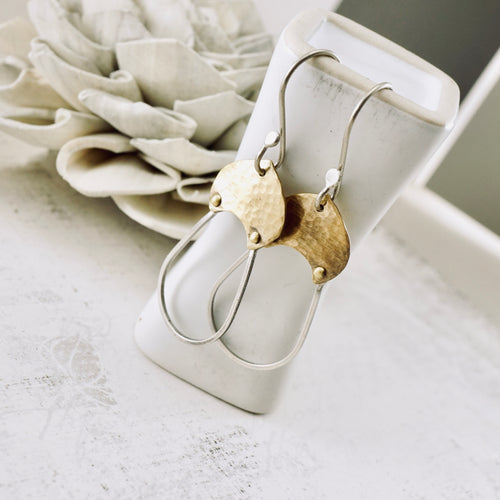 AM – Acorn Loop Earrings (SS & Nugold)