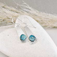 Load image into Gallery viewer, RH - Retro Petite Square Tapered Earrings (Turquoise &amp; Sky)