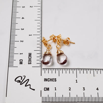 Petite Ametrine Flower Post Earrings