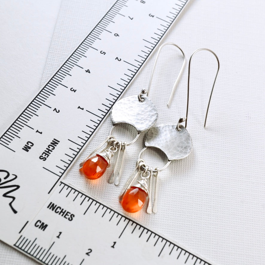 Carnelian Happy Pod Earrings