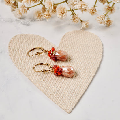 Pink Quartz Nested Earrings