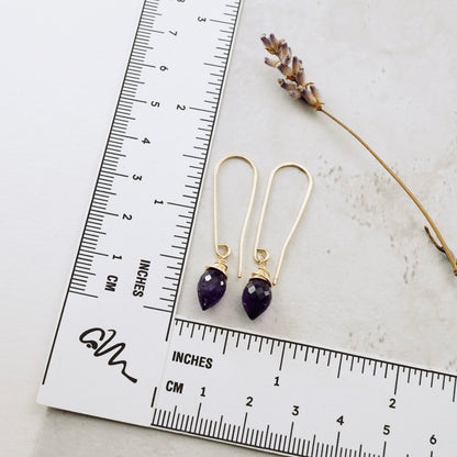 Amethyst Drop Earrings