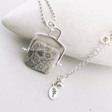 Load image into Gallery viewer, Petite Swings - Petrified Fossil Coral Swivel Pendant (Sterling)