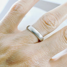 Load image into Gallery viewer, Stackable - Half Round Hammered Textured Ring (Sterling - 7.5)