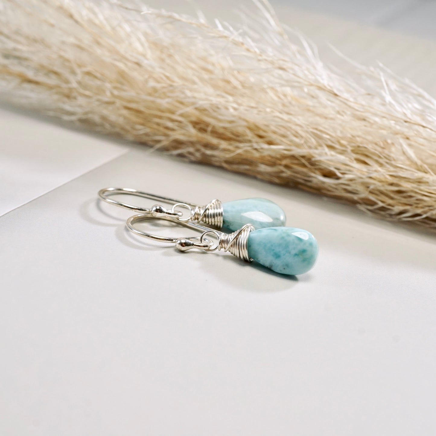 Larimar Drop Earrings
