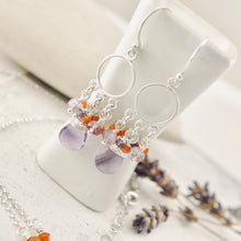 Load image into Gallery viewer, TN Lavender &amp; Orange Pendant (SS)