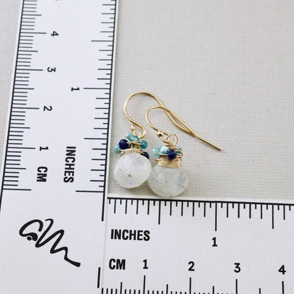Petite Moonstone Nested Earrings