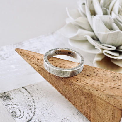 Box Weave Silver Band (Size: 7.5)