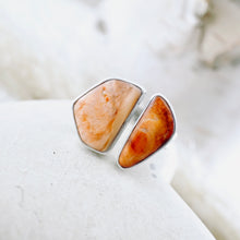 Load image into Gallery viewer, River Songs - Double Fossilized Coral Ring (size 6 1/2)
