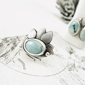 AM - Turquoise Garden Ring (Size: 8)