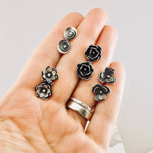 Load image into Gallery viewer, AM – Camellia Bloom Stud Earrings (SS)