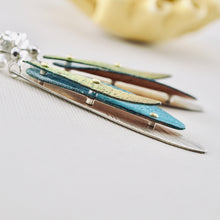 Load image into Gallery viewer, RH - Lime &amp; Teal Dragonfly Earrings (SS posts)