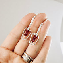 Load image into Gallery viewer, AM – Cranberry Drop Earrings (SS)