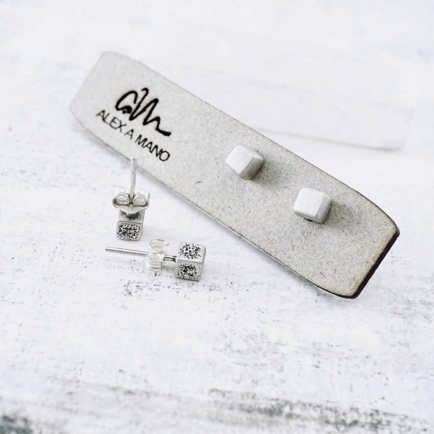 Mini Love Cubes Stud Earrings