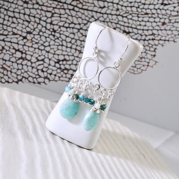 Amazonite Petite Chandelier Earrings