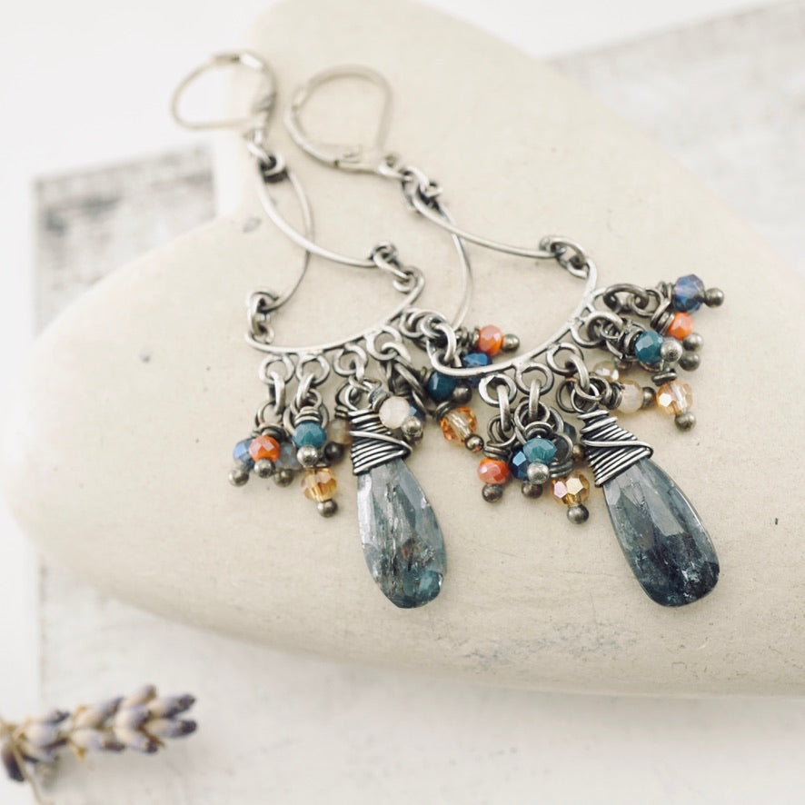 TN Royal Kyanite Chandelier Earrings (SS)