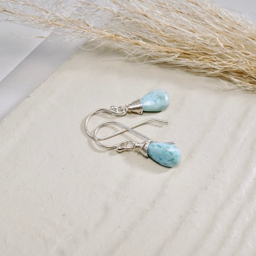 Larimar Drop Earrings