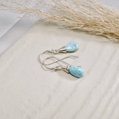 Larimar Drop Earrings