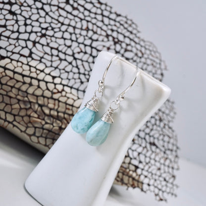 Larimar Drop Earrings