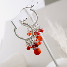 Load image into Gallery viewer, TN Bloody Mary Cocktail Hoop Earrings (SS)