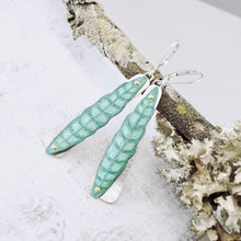 Load image into Gallery viewer, RH - Tropical Leaf Tapered Drop Earrings (Tropical Green)