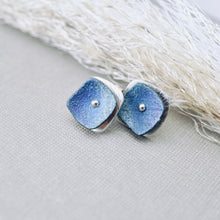 Load image into Gallery viewer, RH - Retro Double Square Stud Earrings (Denim Blue)