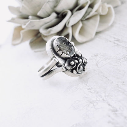 Bouquet Quartz Druzy Ring (Size: 8)