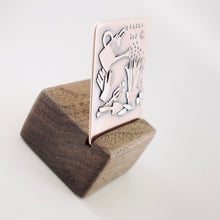 Load image into Gallery viewer, Inspirational Tile – “Choose Joy” (Walnut Stand included)
