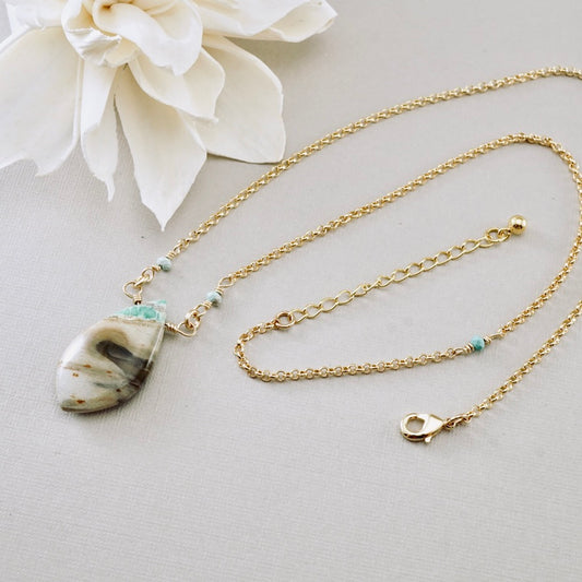Variscite & Turquoise Pendant