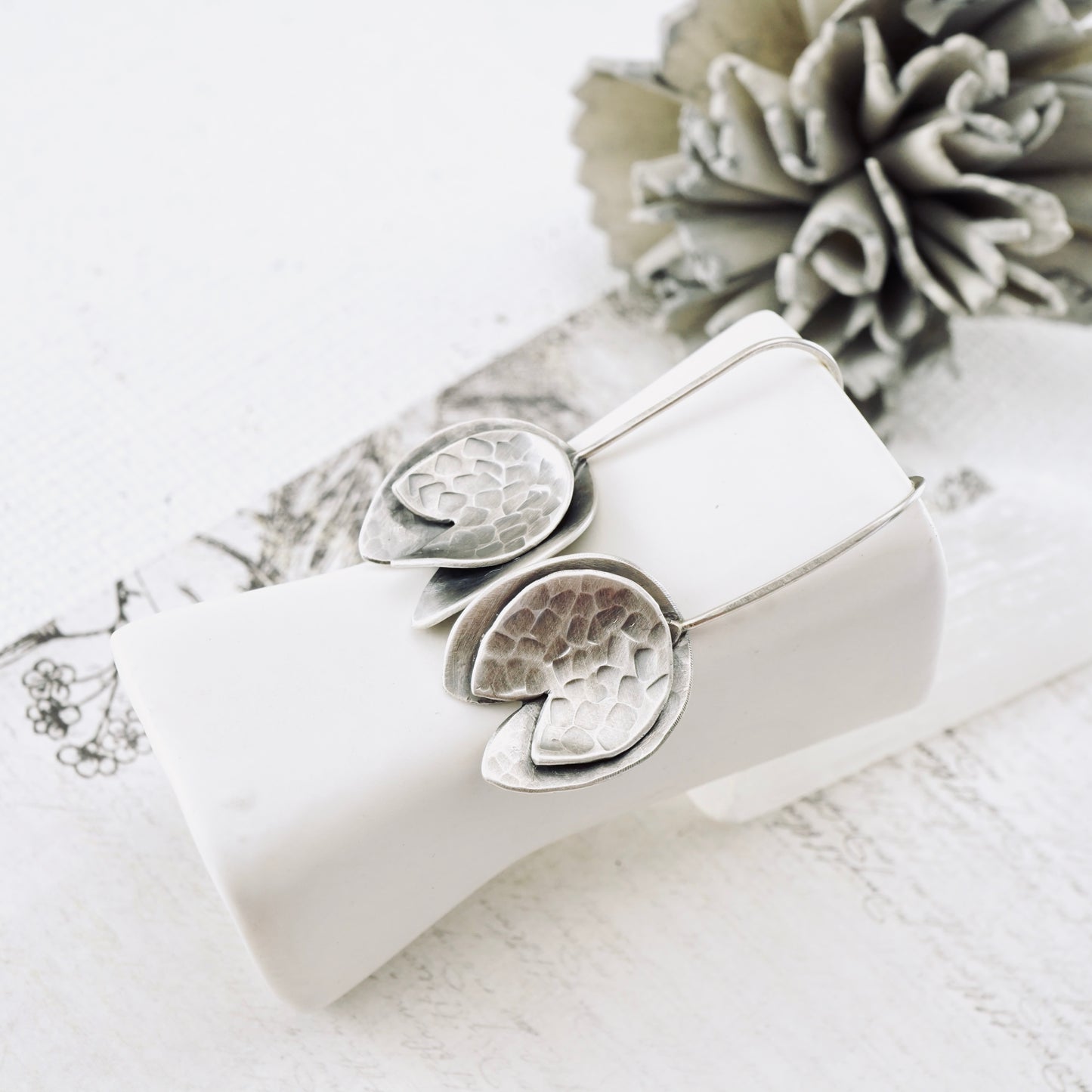 Water Lily Pad Earrings