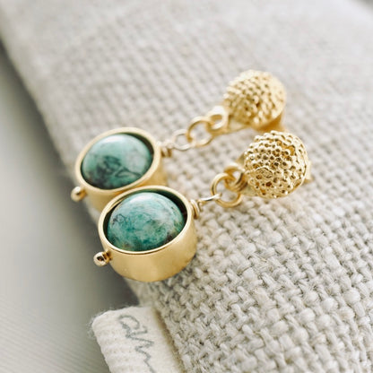 Petite Poppy Post Turquoise Earrings